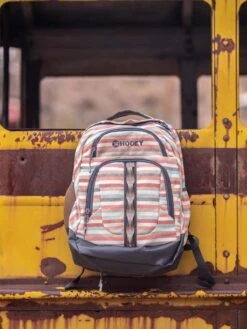 "Ox" Hooey Backpack Cream/Tan Stripe W/Tan -HOOey Shop 1800057