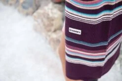 HOOey "Ladies Knits" Long Duster Pink/Turquoise Stripes -HOOey Shop 21 Hooey 260