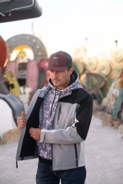 "Hooey Softshell Jacket" Charcoal W/Grey/Black Accents 8 "Hooey Softshell Jacket" Charcoal W/Grey/Black Accents -HOOey Shop 21 Hooey 407