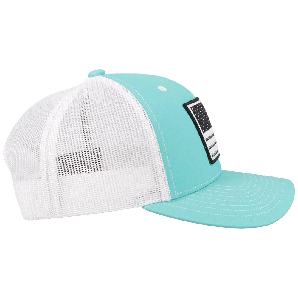 HOOey "Liberty Roper" Turquoise/White Hat 7 HOOey "Liberty Roper" Turquoise/White Hat - Image 5