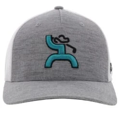 HOOey "Golf" Grey/White Flexfit Hat 10 HOOey "Golf" Grey/White Flexfit Hat -HOOey Shop 2216GYWH01