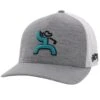 HOOey "Golf" Grey/White Flexfit Hat -HOOey Shop 2216GYWH02