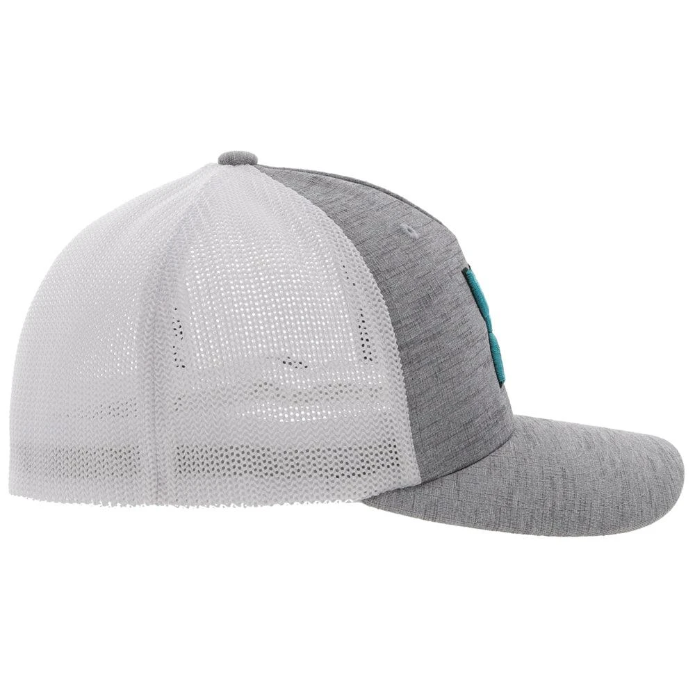 HOOey "Golf" Grey/White Flexfit Hat 5 HOOey "Golf" Grey/White Flexfit Hat - Image 3
