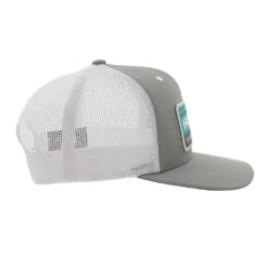 HOOey "Horizon" Grey, White And Turquoise Hat -HOOey Shop 2235T GYWH13