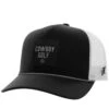 HOOey "Cowboy Golf" Black/White Hat -HOOey Shop 2330T BKWHFRONT
