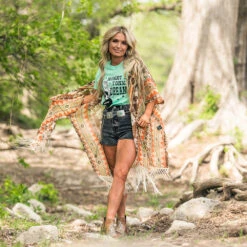 HOOey "Honky Tonk Dreams" Mint W/Black Logo T-shirt -HOOey Shop 2R5A5429