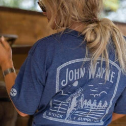 HOOey "John Wayne" Navy T-shirt -HOOey Shop 2R5A6930