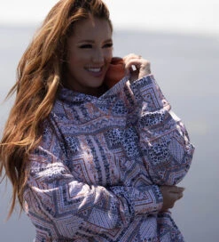 HOOey "Roomy" Pink /Black Multi Pattern Hoody 9 HOOey "Roomy" Pink /Black Multi Pattern Hoody -HOOey Shop 2R5A7872