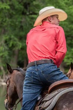 HOOey "Sol"Watermelon Long Sleeve Pearl Snap Shirt 9 HOOey "Sol"Watermelon Long Sleeve Pearl Snap Shirt -HOOey Shop 2R5A9244