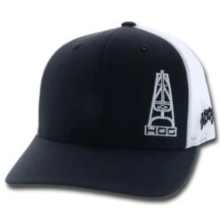 HOOey "HOG" Black/White Hat
