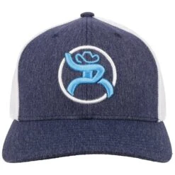 HOOey "Strap" Navy/White Hat -HOOey Shop 4029NVWH01