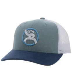 HOOey Youth Hat "Strap" Roughy Light Blue/White