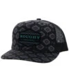 HOOey Youth "Tribe" Black W/ Aztec Print Hat -HOOey Shop 4040T BK02 e0661724 bb16 4ea2 96b3 9dca619b9e1d