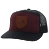HOOey "Roughy" Maroon / Black Snapback Hat -HOOey Shop 4042T MABK