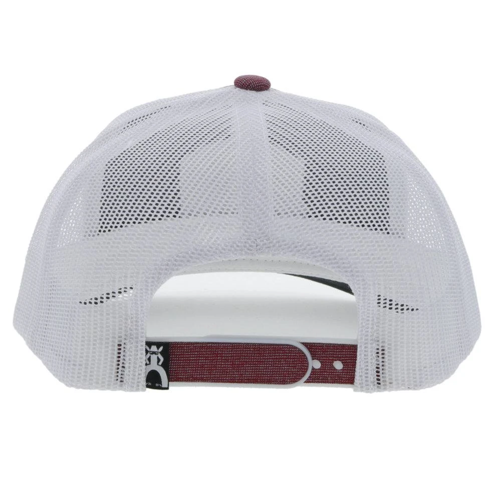 HOOey Youth "Punchy" Maroon/White Hat 4 HOOey Youth "Punchy" Maroon/White Hat - Image 2