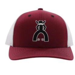 HOOey "Punchy" Hat, Maroon/White -HOOey Shop 5028T MAWH01