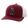 HOOey "Punchy" Hat, Maroon/White -HOOey Shop 5028T MAWH02