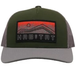 HOOey "Habitat" Green/Grey Hat -HOOey Shop 6012T GRGY01
