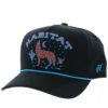 HOOey "Habitat" Black W/orange & Blue Stitching Hat -HOOey Shop 6017T BK02
