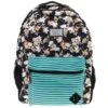 "Recess" Black/ White Floral Pattern Hooey Backpack -HOOey Shop BP041TLBK 1