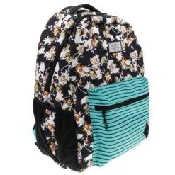 "Recess" Black/ White Floral Pattern Hooey Backpack -HOOey Shop BP041TLBK 2