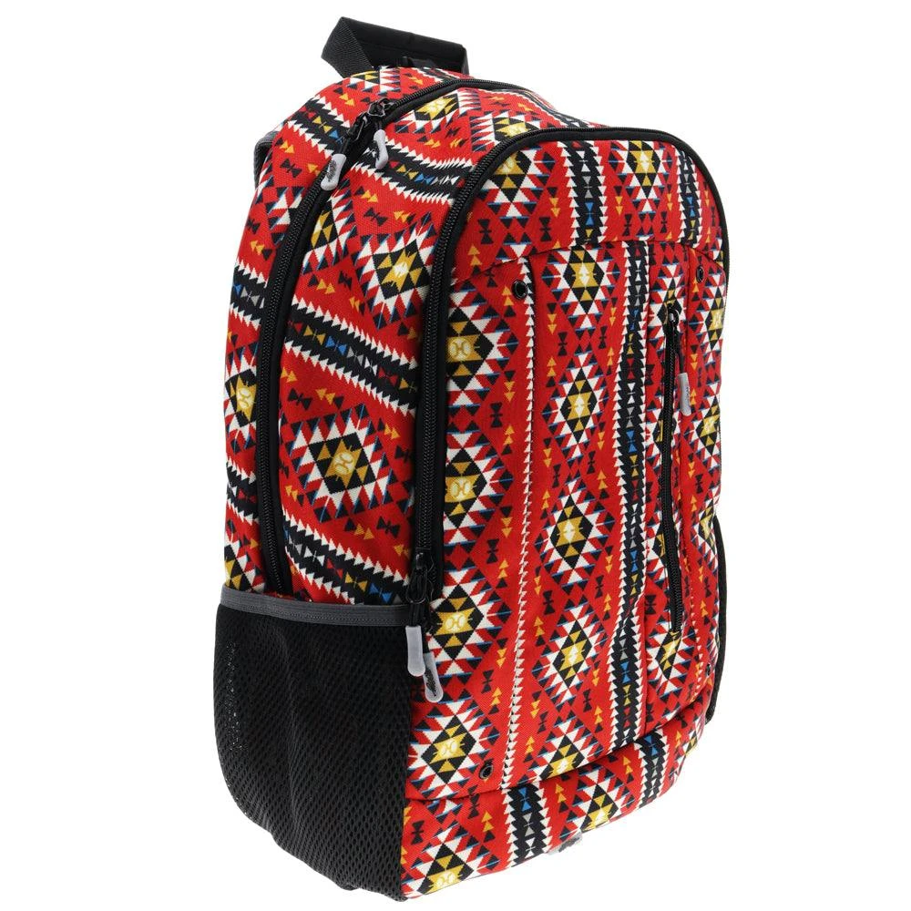 "Rockstar" Aztec Red/Black Hooey Backpack 6 "Rockstar" Aztec Red/Black Hooey Backpack - Image 4