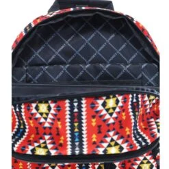 "Rockstar" Aztec Red/Black Hooey Backpack 9 "Rockstar" Aztec Red/Black Hooey Backpack -HOOey Shop BP042BKRD DETAIL