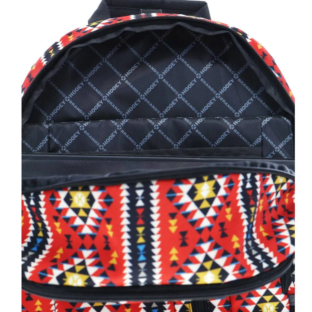"Rockstar" Aztec Red/Black Hooey Backpack 5 "Rockstar" Aztec Red/Black Hooey Backpack - Image 3