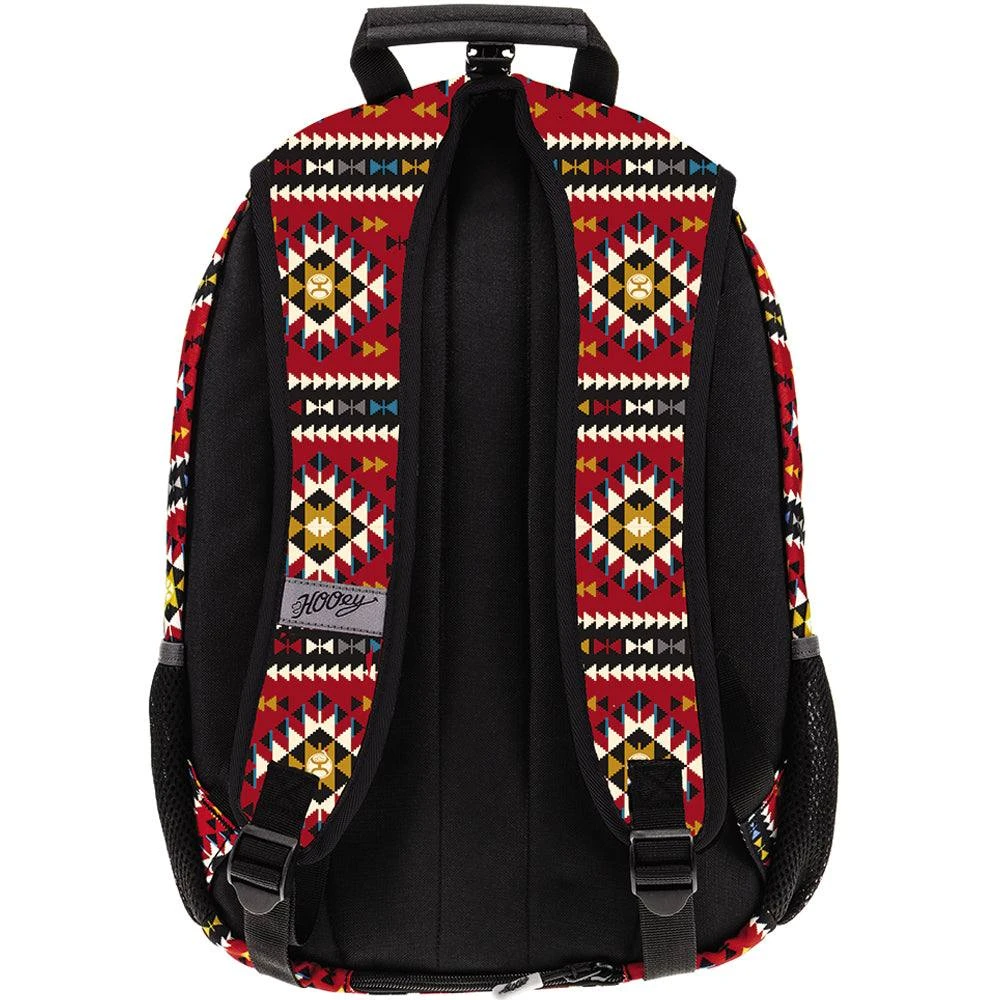 "Rockstar" Aztec Red/Black Hooey Backpack 4 "Rockstar" Aztec Red/Black Hooey Backpack - Image 2