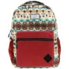"Recess" Hooey Backpack Cream/Turquoise W/Aztec -HOOey Shop BP051AZBU 01