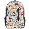"Rockstar" Hooey Backpack Cream Rodeo Pattern W/Black Accents -HOOey Shop BP052CRBU 01