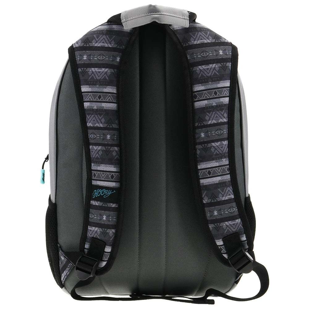 "Rockstar" Hooey Backpack Grey/Turquoise Cheyenne Logo W/Grey/Black 3 "Rockstar" Hooey Backpack Grey/Turquoise Cheyenne Logo W/Grey/Black - Image 2