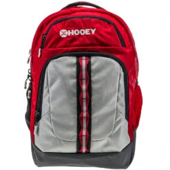 "Ox" Hooey Backpack Burgundy W/Grey/black