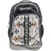 "Ox Hooey Backpack White/Cream Aztec Pattern W/Black/Grey -HOOey Shop BP054CRBK 01