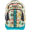 "Ox" Hooey Backpack Cream/Pink Aztec W/Turquoise/Black -HOOey Shop BP054CRTQ 01