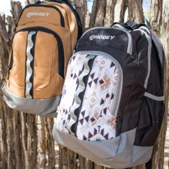 "Ox Hooey Backpack White/Cream Aztec Pattern W/Black/Grey -HOOey Shop Backpack 35 732d6dec ac97 4338 9eac 7fc57df9667c