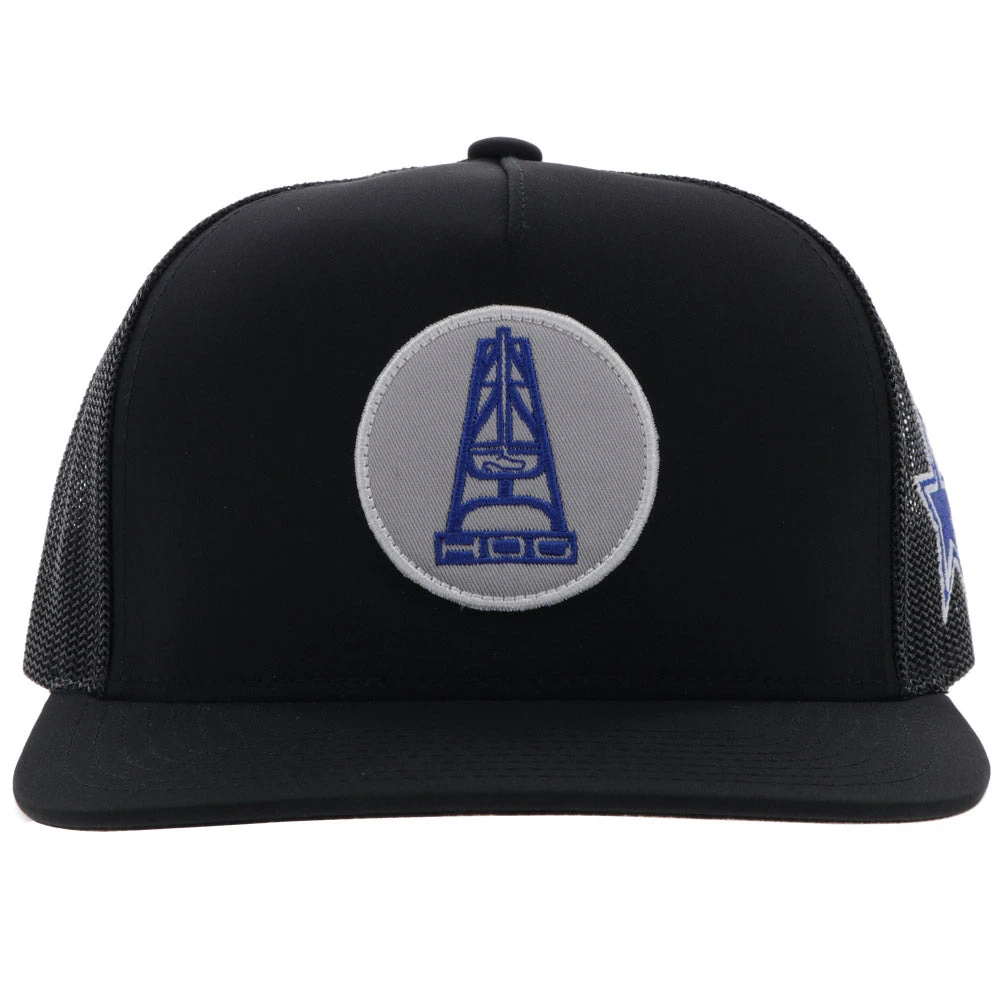 HOOey "Dallas Cowboys" HOG Hat Black W/ Grey & Navy 6 HOOey "Dallas Cowboys" HOG Hat Black W/ Grey & Navy - Image 4