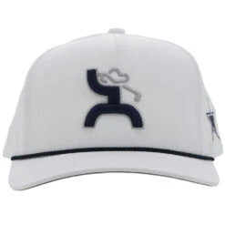 HOOey "Dallas Cowboys" Cowboy Golf Hat White W/Cowboys Logo -HOOey Shop DC23 09 A01