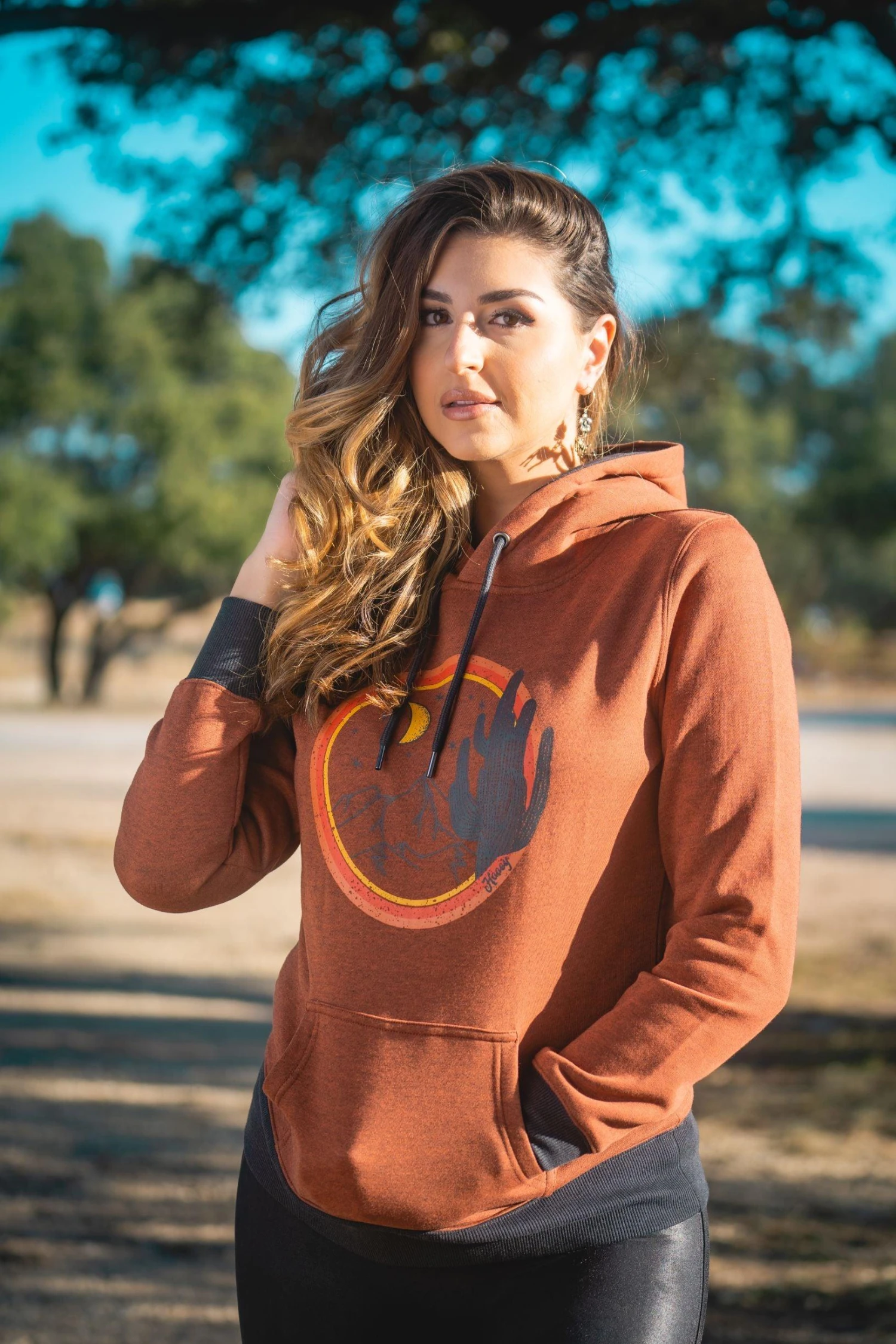 HOOey "Marfa" Heather Orange Hoody 4 HOOey "Marfa" Heather Orange Hoody - Image 2