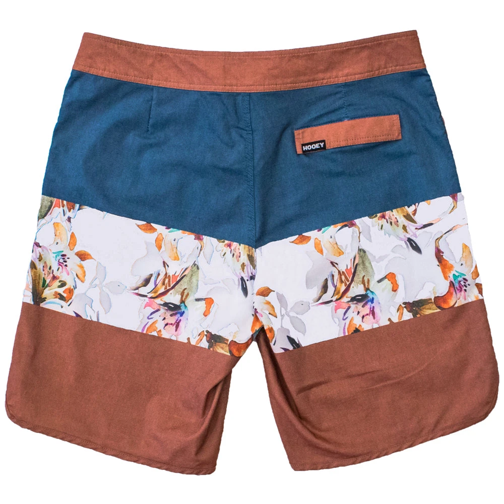 HOOey Youth "Shaka" Blue/Orange W/ Floral Pattern Board Shorts 4 HOOey Youth "Shaka" Blue/Orange W/ Floral Pattern Board Shorts - Image 2