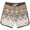 HOOey "Shaka" Brown/Cream W/Aztec Pattern Board Shorts -HOOey Shop HB2021BRCR Front