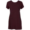 HOOey "Sayulita" T-shirt Dress - Maroon 2 HOOey "Sayulita" T-shirt Dress - Maroon -HOOey Shop HD1002MA