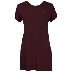 HOOey "Sayulita" T-shirt Dress - Maroon