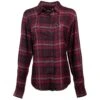 HOOey "Ladies Flannels" Maroon/Black -HOOey Shop HF1001MABK