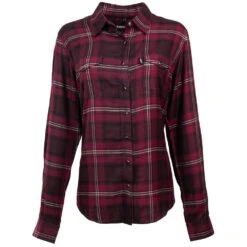HOOey "Ladies Flannels" Maroon/Black