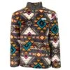 "Hooey Fleece Pullover" Brown/Aztec -HOOey Shop HFP001BRAZ