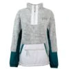 HOOey "Ladies Fleece Pullover" Grey W/Teal 1 HOOey "Ladies Fleece Pullover" Grey W/Teal -HOOey Shop HFP004GY