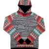 HOOey Youth "SIERRA" Black/Aztec Hoody 1 HOOey Youth "SIERRA" Black/Aztec Hoody -HOOey Shop HH050BK nodrawstring