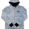 HOOey Youth "RIO" - Blue Print Hoody 2 HOOey Youth "RIO" - Blue Print Hoody -HOOey Shop HH053BL nodrawstring