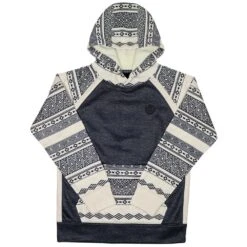 HOOey Youth "Maya" Heather Black/Cream Hoody
